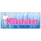 Signmission Milkshakes Banner Heavy Duty 13 Oz Vinyl with Grommets Single Sided B-120 Milkshakes - alternate 1